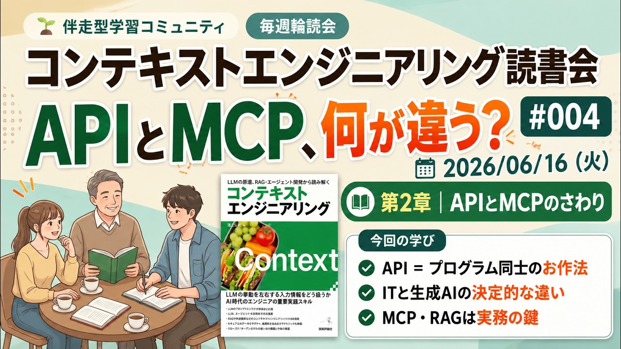 コンテキストエンジニアリング読書会#004：生成AIとAPI活用