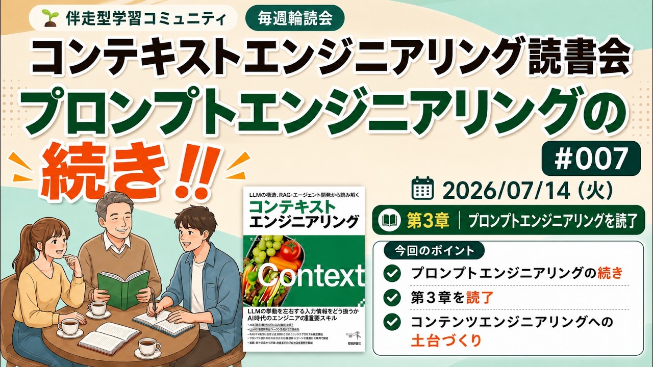 コンテキストエンジニアリング読書会#007：AI導入方針・プロンプト設計・RAG運用・人材育成の課題整理